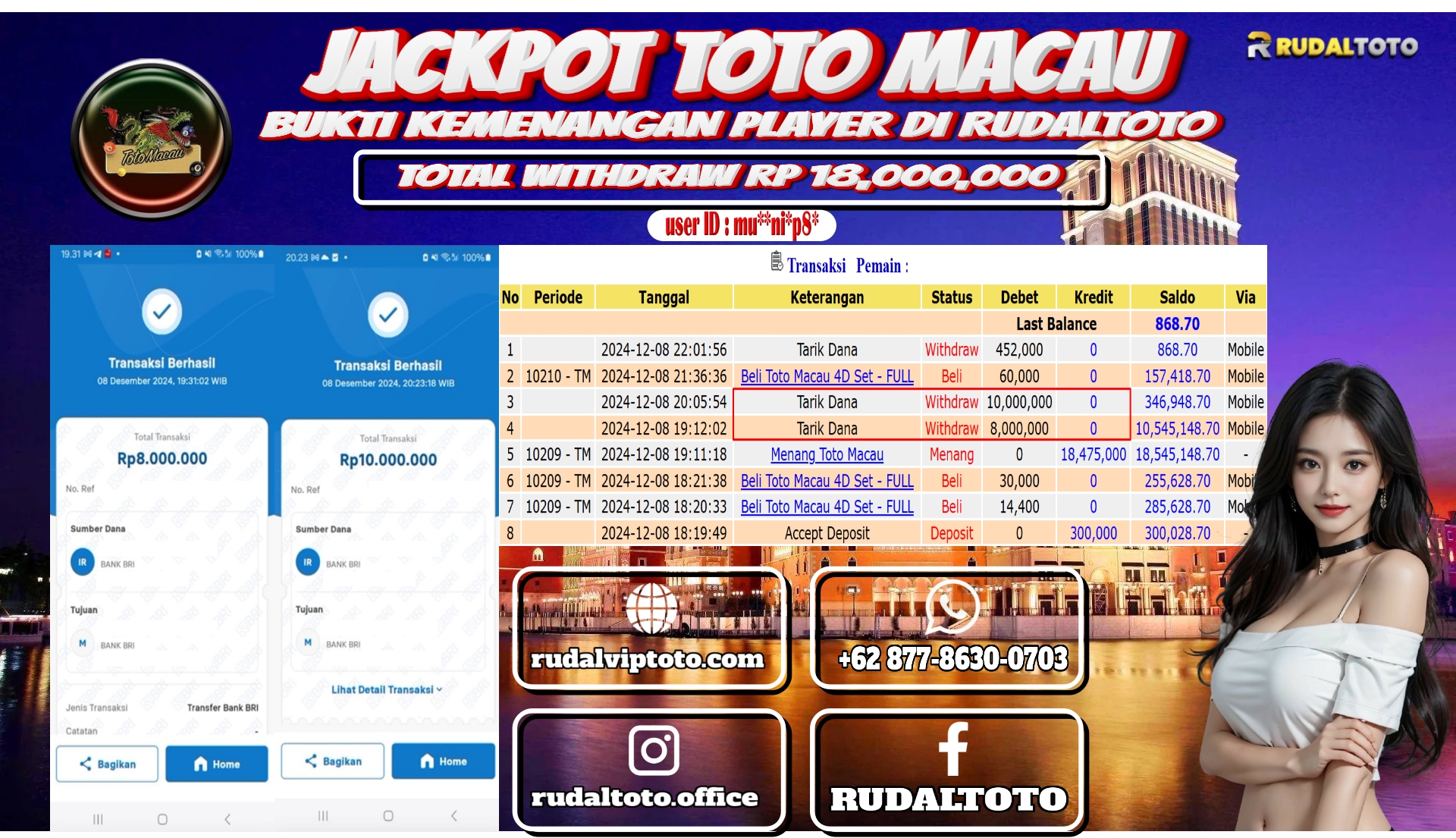 Prediksi Rudaltoto Situs Toto Togel Online