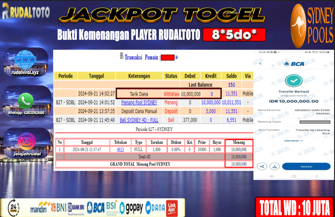 Prediksi Rudaltoto Situs Toto Togel Online